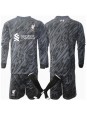 Liverpool Brankářské Domácí dres pro děti 2024-25 Dlouhý Rukáv (+ trenýrky)